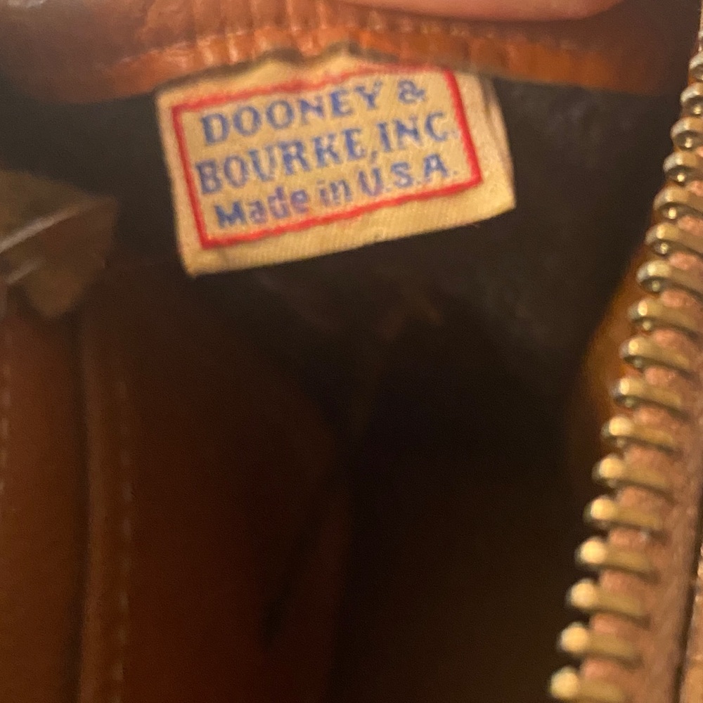 Vintage Dooney & Bourke All Weather Leather Top Zip Bag - Picture 14 of 16